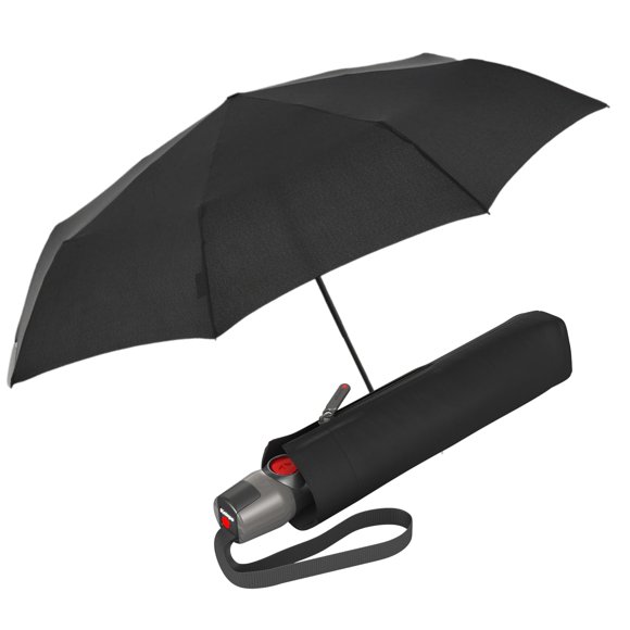 Paraguas impermeable Knirps T.200, tamaño mediano, automático, color negro