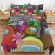 thumbnail image 2 of 3 Piece Bedding SetAmong Us Panicken ScreamingComforter Set for Kids Boys Teen Tween 3D Lightweight Microfiber Bedding Sets, 2 of 5