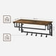 thumbnail image 2 of Repisa Perchero Vastra Estante de Pared Estilo Industrial, 2 of 2