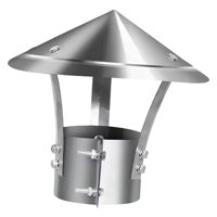 Bothyi - Tapa De Chimenea Con Parte Superior Cónica, Cubierta De Chimenea De Acero Inoxidable Para Hogar Y Jardín, Estilo C