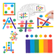 thumbnail image 1 of Juego didáctico patrones montessori palo arcoiris para niños, 1 of 3