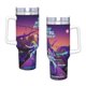 thumbnail image 4 of El Segundo Mejor Hospital de la Galaxia Vaso aislado de acero inoxidable con asa, diseño temático, regalo para familia, amigos y fans; incluye pajita y encaja en el portavasos estándar, 40 oz, 4 of 6