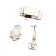 thumbnail image 4 of 3x Cerradura Para Puerta De Gabinete Diseño Antiguo Resistente Para Cajas De Joyería Puertas De Muebles Níquel Blanco, 4 of 5
