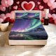 thumbnail image 1 of Aurora Night Sky Printed Bed Sheet Printed Bed Sheet Soft Bed Sheet And Two Pillowcases Suitable for All Seasons Is The Ideal Choice for Family Bedrooms And Gue, 1 of 1