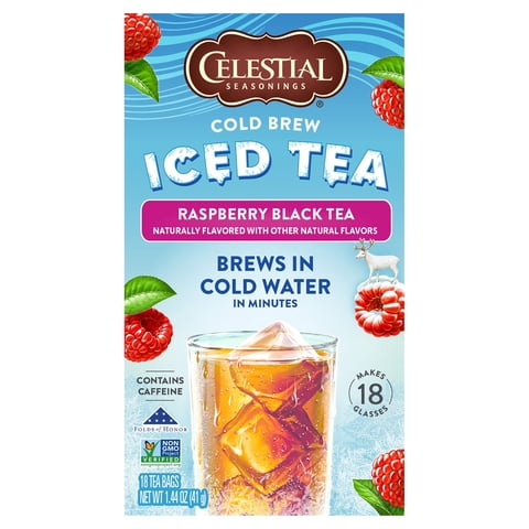 Iced Tea Celestial Seasonings, Cerveza Fría, Color Negro