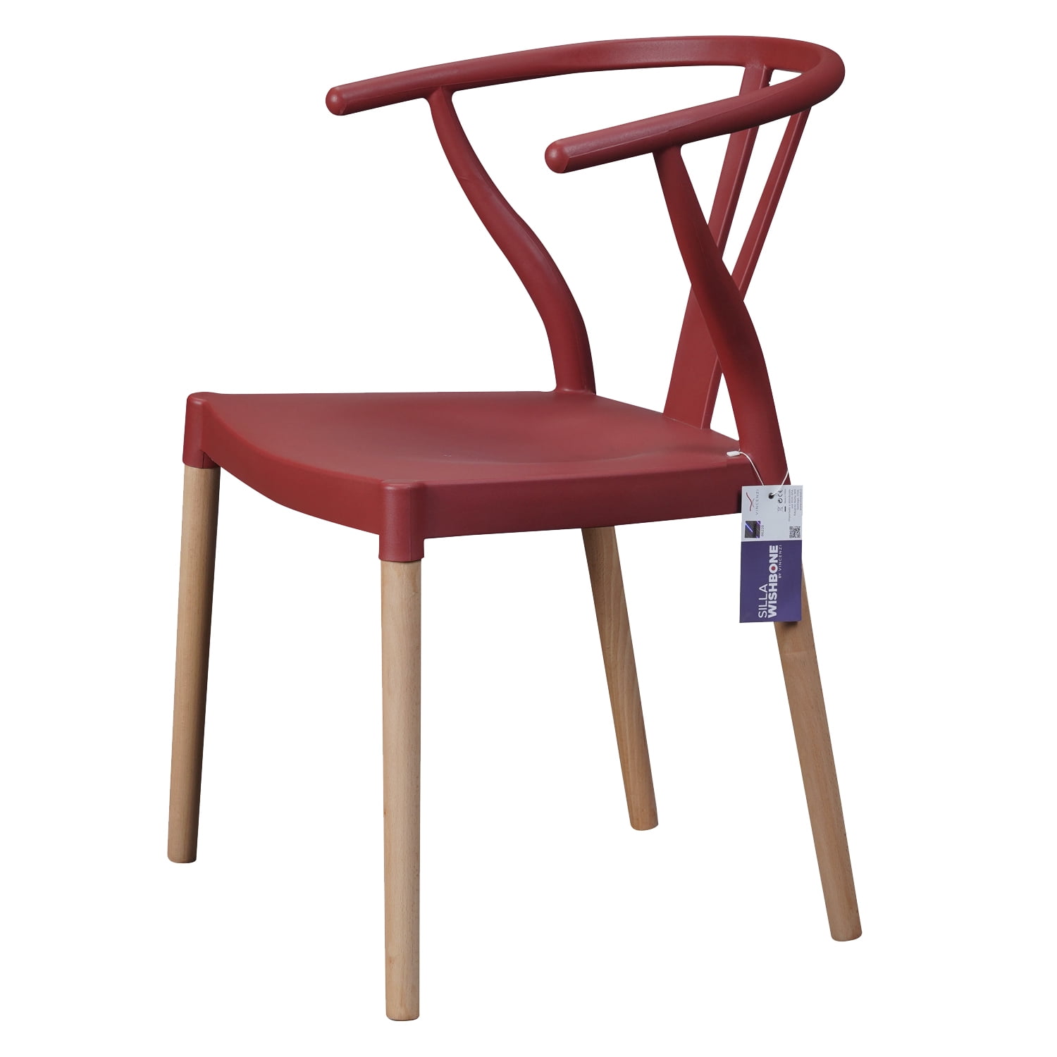 Silla Wishbone Rojo