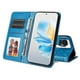 thumbnail image 5 of Funda tipo cartera FOXDOCK para Honor 100 , diseño girasol en relieve, cuero PU, cierre magnético, soporte y tarjetero, 5 of 5