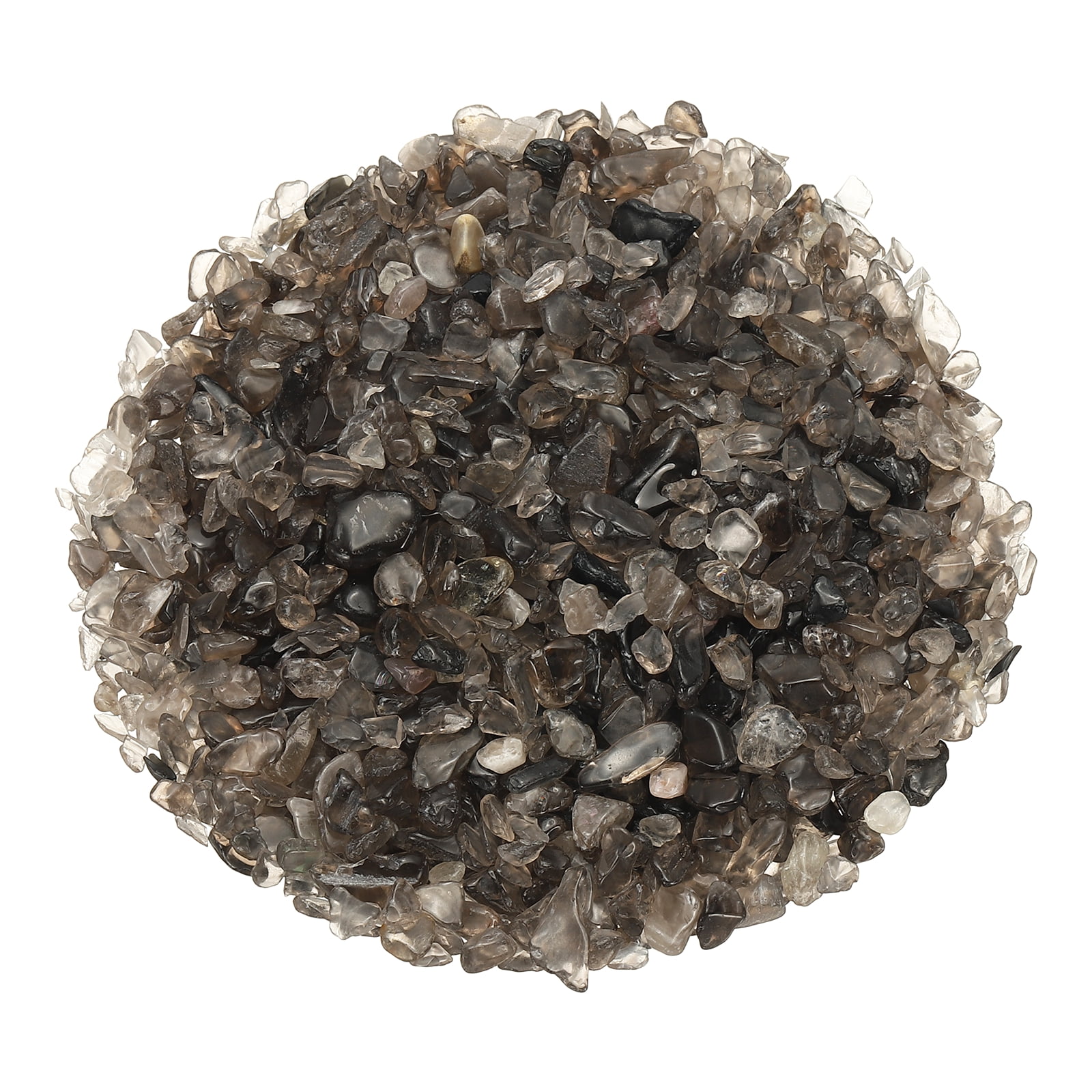 Uxcell Chips de Cristal Piedra 0.44 Lb Fluorita Grava de Acuario Rocas Cuarzo Negro 5-12 mm Destinado para Pecera
