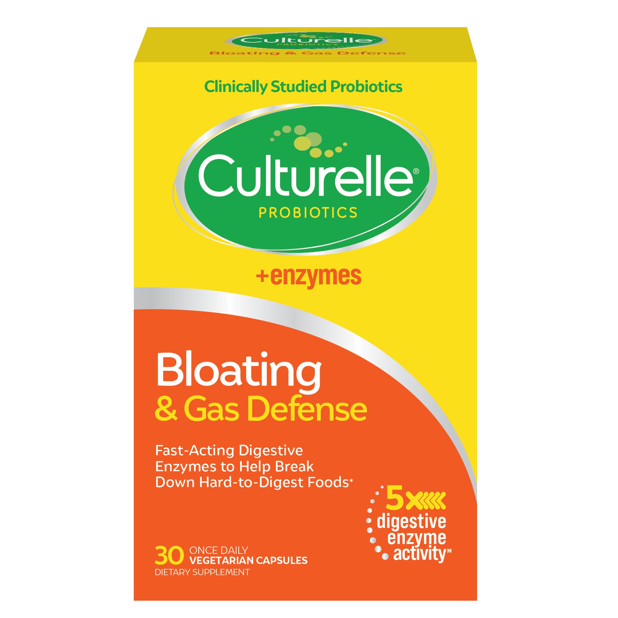 Suplemento Culturelle Bloating & Gas Defense 30 Cápsulas