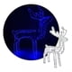 thumbnail image 2 of Reno Navideño Con Movimiento Y Luz Led 120cm Azul, 2 of 3