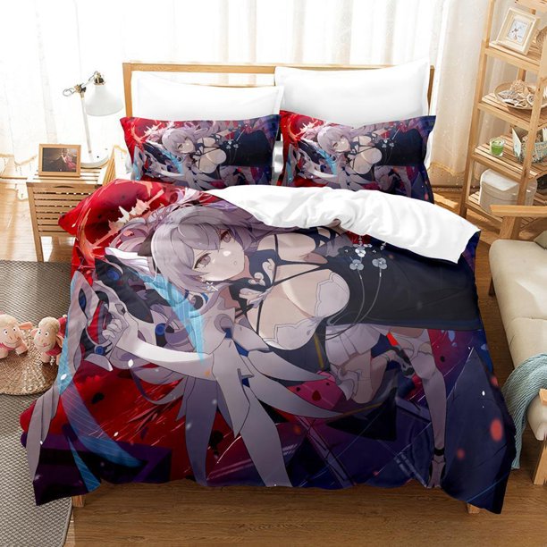 Game Honkai Impact 3 Bedding Set Single Twin Full Size Bed Set Adult Kid Bedroom Duvet cover Sets Anime Bed Sheet Set Bed Sheets
