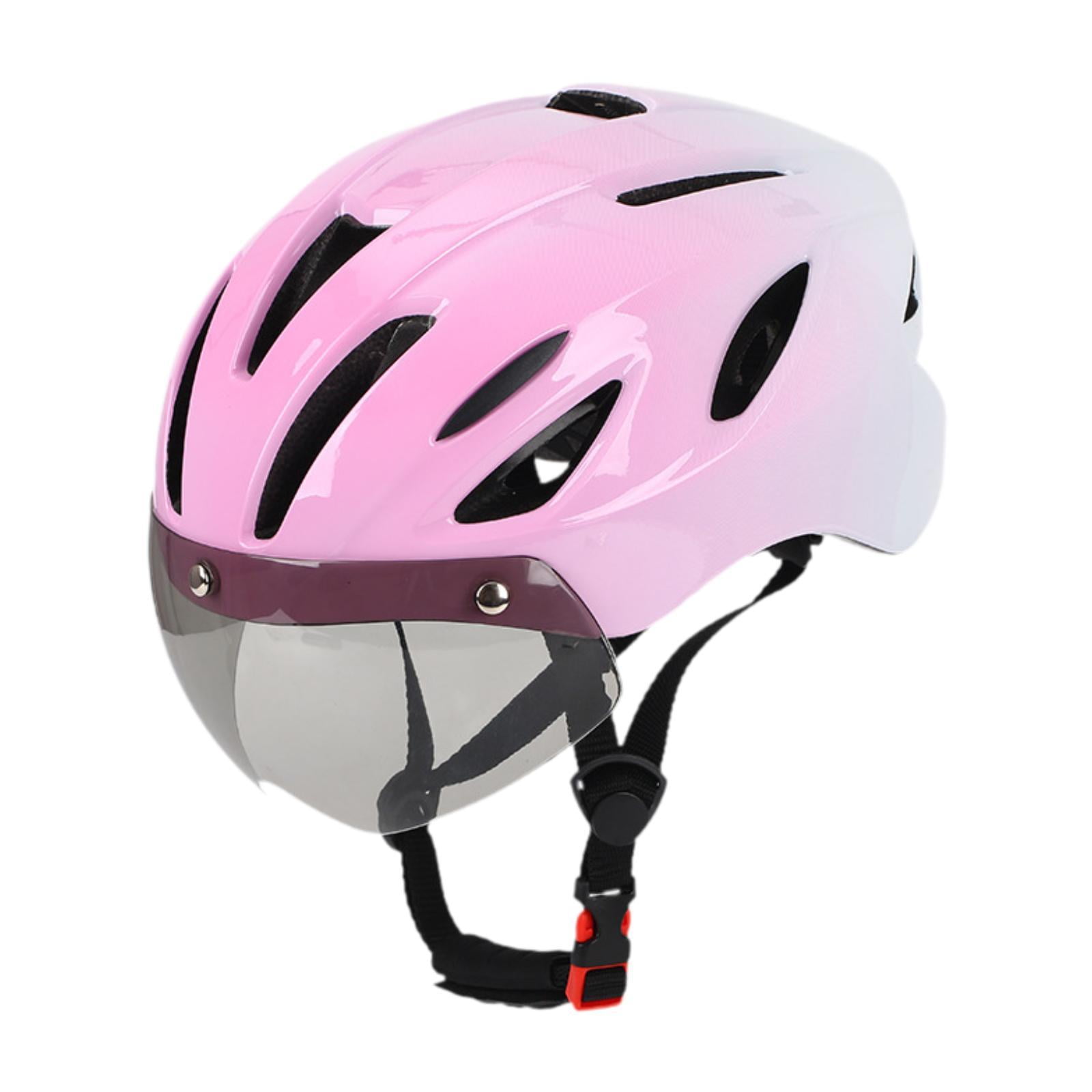 Ioensy - Casco De Bicicleta Ajustable Para Ciclismo De Carretera, Color Rosa