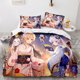 thumbnail image 1 of Genshin_Impact 3 PCS Comforter Set with 2 Pillowcases,Genshin_Impact Bedding Set Sheet Set for Kids Adults,All Season Lightweight, 1 of 5