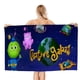 thumbnail image 1 of Galaxia Creativa Toalla de playa de secado rápido con diseño temático, regalo para mujeres y niñas, ideal para cumpleaños, fans, amantes de la música, uso en la playa o al aire libre, 78 × 180 cm, 1 of 6