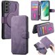 thumbnail image 1 of Funda Billetera Magnética para Samsung Galaxy S21 FE Soporte Tarjetas Desmontable Morado, 1 of 6