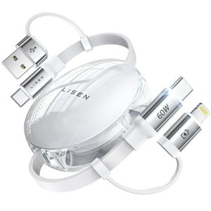 Cable De Carga Lisen 5 En 1 De Carga Rápida Para Iphone, Ipad