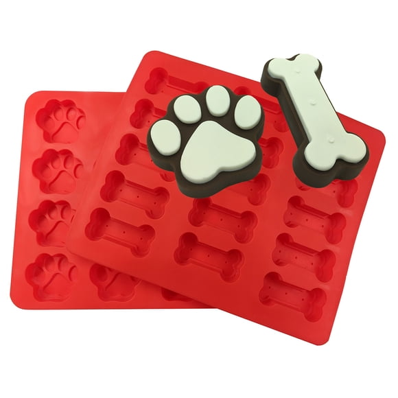 Paquete combinado de moldes de silicona para hornear patas y huesos - MERRY BIRD