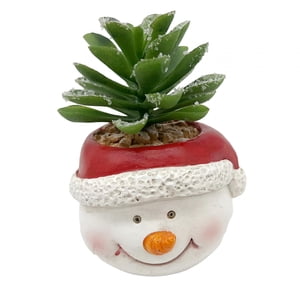 Bothyi - Plantas Artificiales En Macetas Navideñas, Maceta De Imitación, Adorno De Navidad Para Niños, Muñeco De Nieve