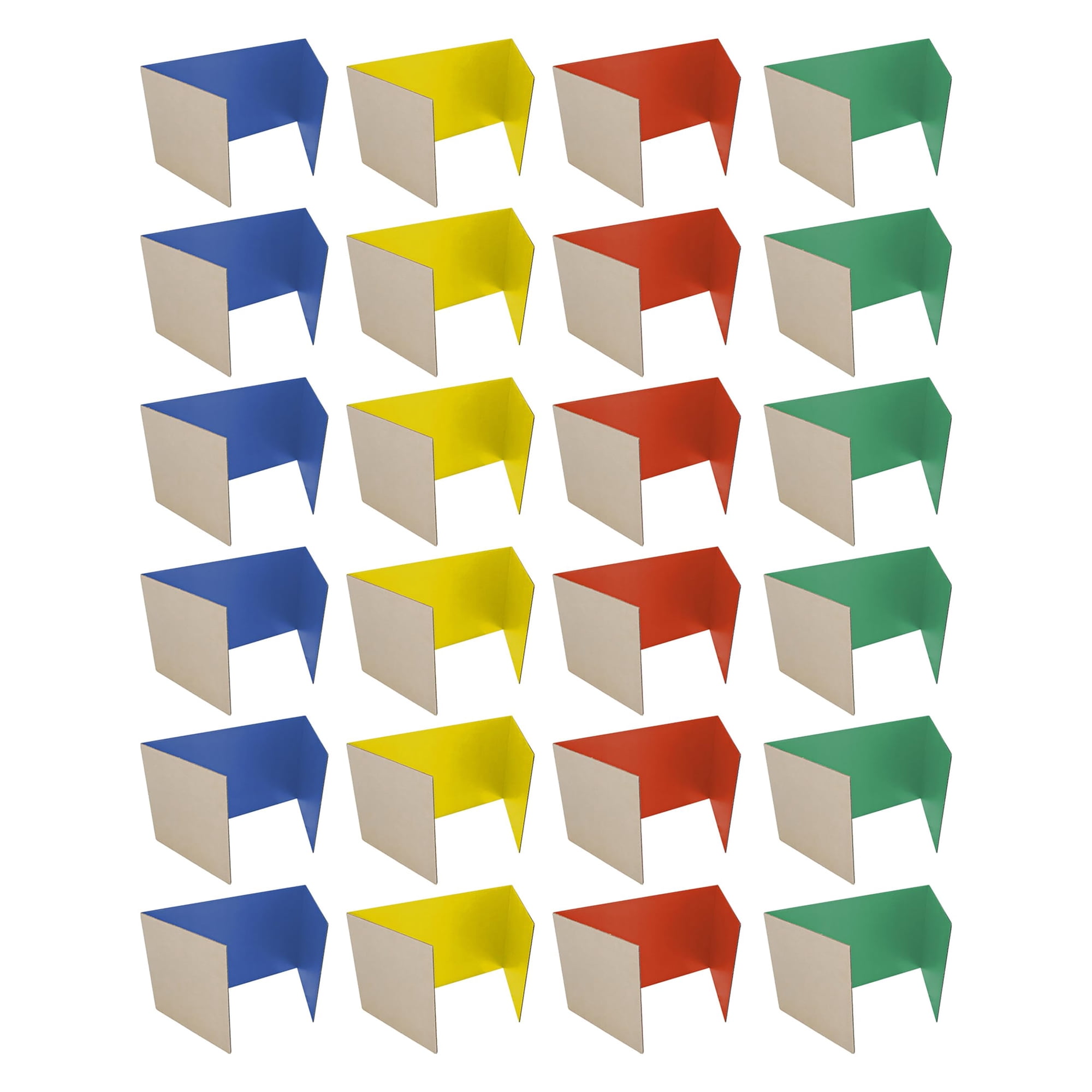 Flipside Products - Productos Flipside De Study Carrel, Colores Surtidos, 45 X 120 Cm, Paquete De 24