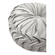 thumbnail image 2 of Cojín De Terciopelo Redondo Grande Para Sillón Tela Velvet gris, 2 of 7