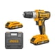 thumbnail image 1 of Taladro Atornillador Ingco + 2 Baterias 2,0Ah Y Cargador 20V/10Mm, 1 of 2