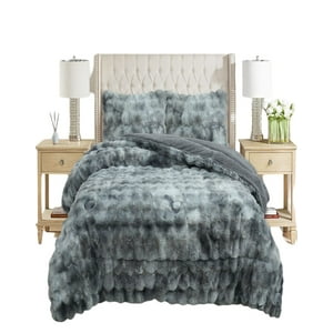 Genérico - Plumón Peludo 2 Plazas Chiporro Piel De Oveja A1