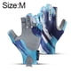 thumbnail image 2 of Guantes de pesca con protección UV y protección solar para hombre y mujer, ideales para actividades al aire libre, kayak y remo (azul)., 2 of 5
