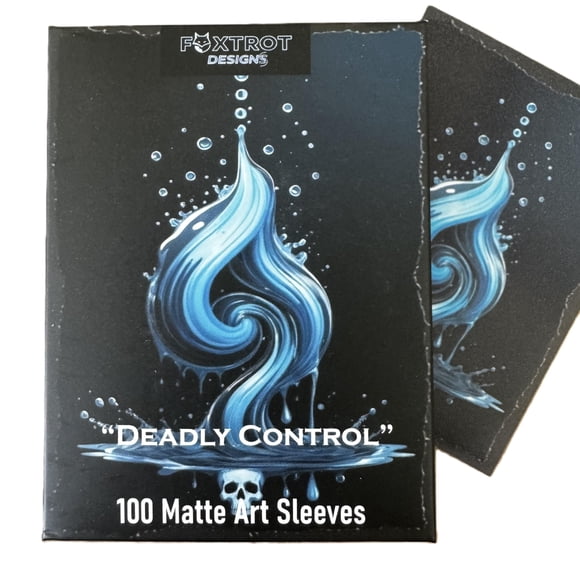 Fundas para cartas Foxtrot Designs, 100 piezas, mate texturizado, azul negro