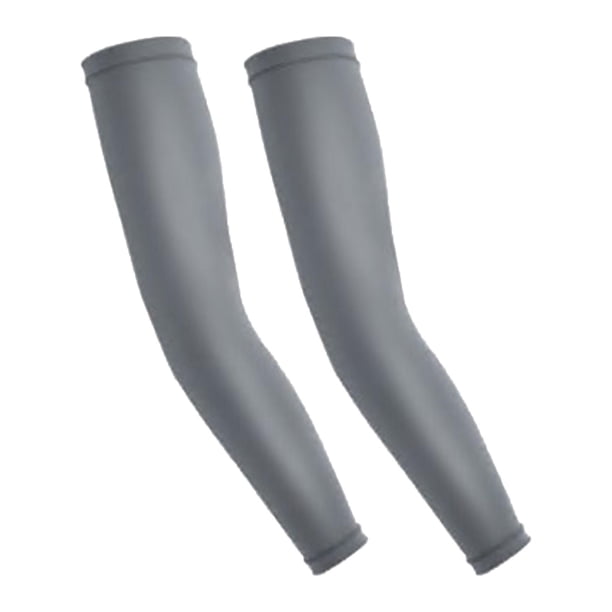 Deportes Al Aire Libre Ciclismo Refrigeración Brazo Mangas Cubierta Protección Solar UV L Gris