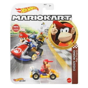 Vehículo De Juguete Hot Wheels Mario Kart Diddy Kong Pipe Frame