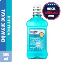 Enjuague Bucal Mouthrinse Blue Mint Botella 500 Ml Equate