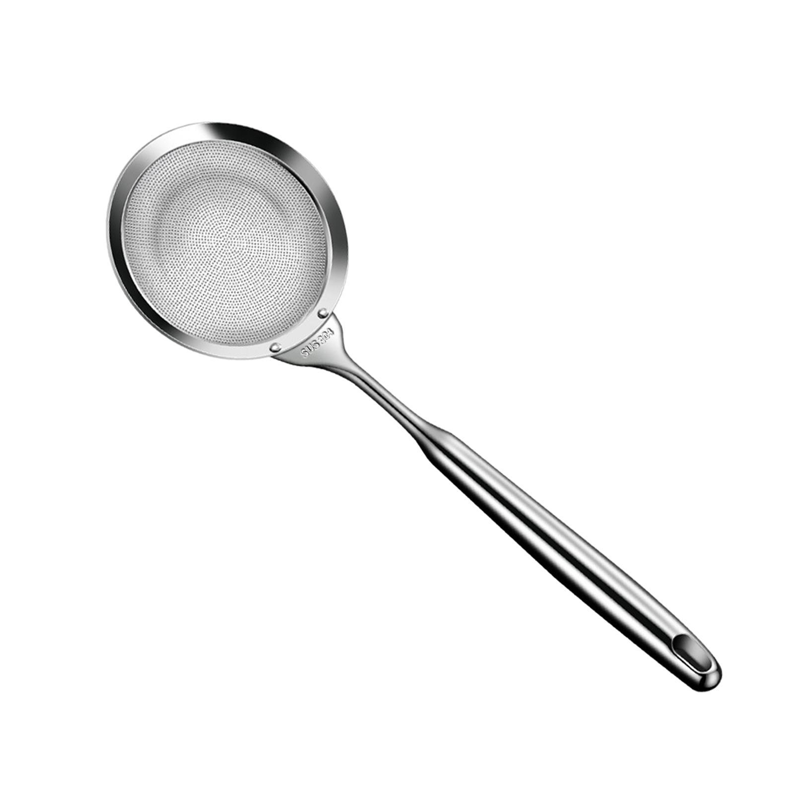 Bothyi - Colador De Malla Fina De Acero Inoxidable, Filtro De Aceite Para Pastas, Espuma, Cocina, Horneado