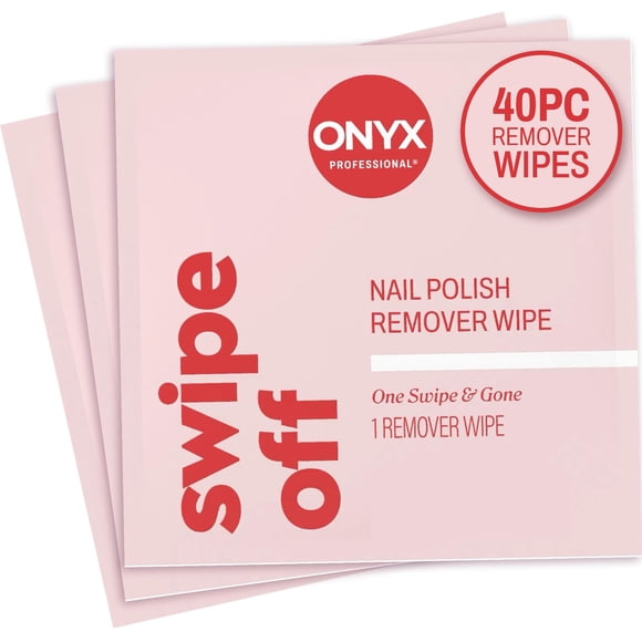 Removedor de Esmalte de Uñas Onyx Professional - 40 Toallitas