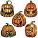 thumbnail image 1 of Recortes de papel de Jack-o'-lantern espeluznantes Beistle, 5 piezas, 1 of 5