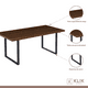 thumbnail image 3 of Comedor Industrial 160x90 Madera Oscura Walnut + 6 Sillas Tolix Negras, 3 of 8