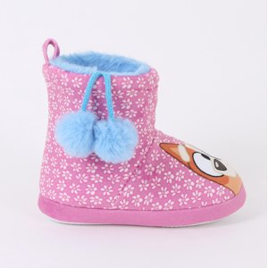 Pantufla Bota Niña Invernal Flores Rosado Bingo & Bluey