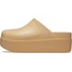 thumbnail image 1 of Zapatos Crocs Dylan Clog Mule Platform de piel de trigo para mujer, 1 of 7