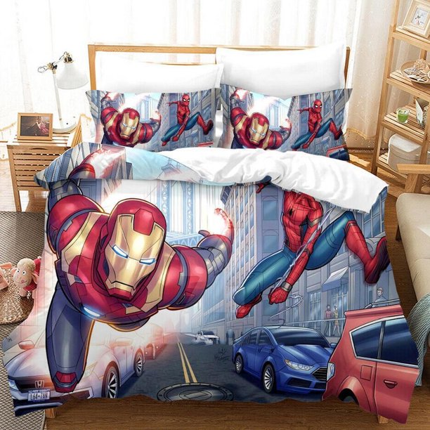 The Avengers Soft B Quilt Duvet Cover Set Pillowcase Home Textiles Bedclothes3-Piece Bedding Set