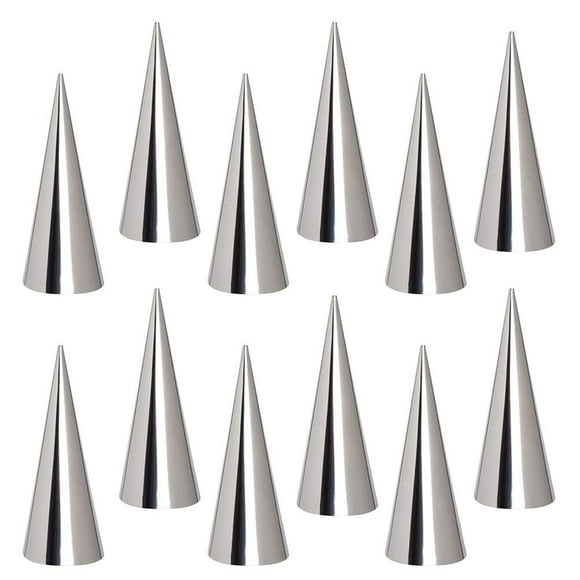 Set De 72 Moldes Con Forma De Cono Para Cannolis Y Croissants
