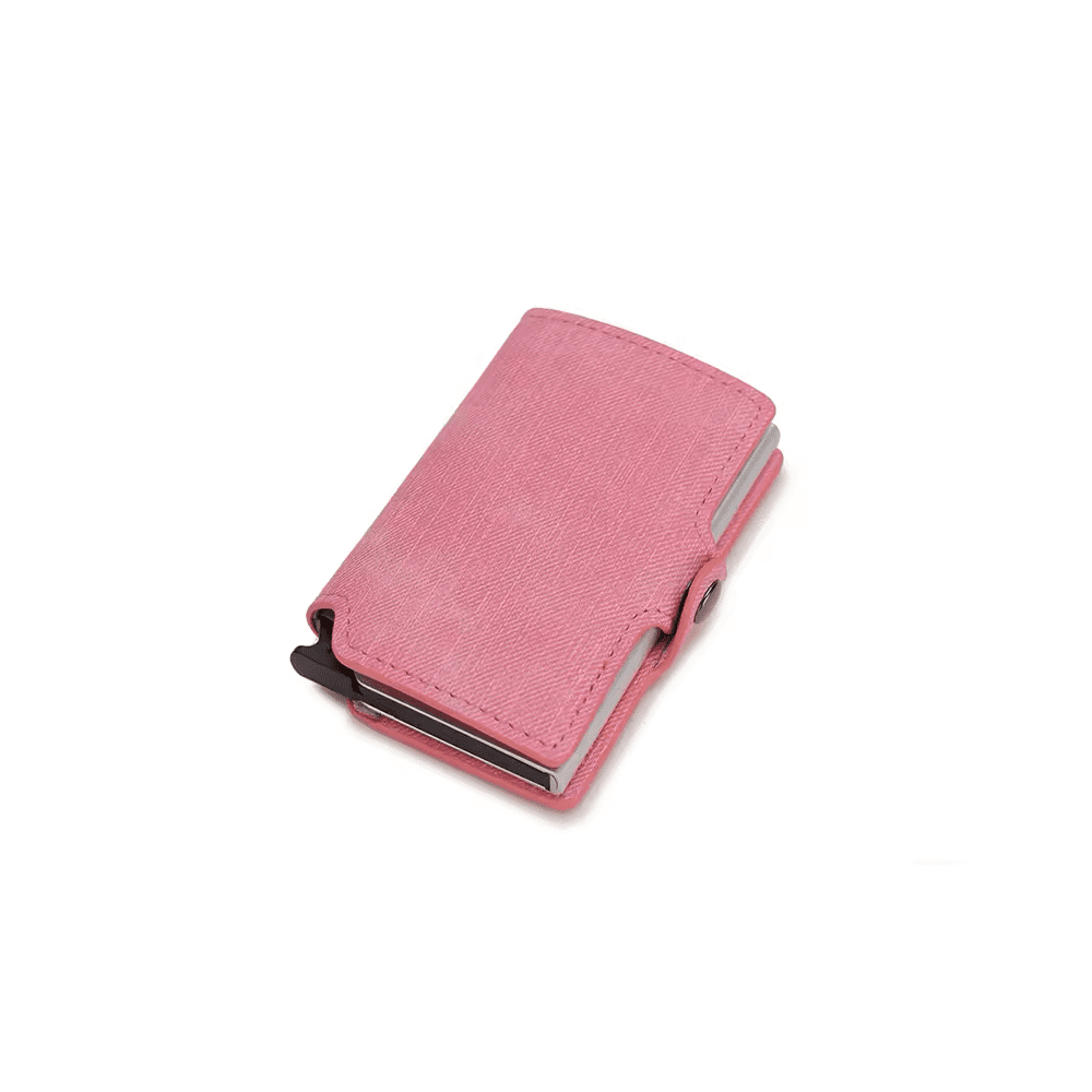 Genérico - Tarjetero Con Proteccion Rfid Rosa