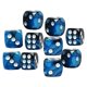 thumbnail image 3 of Paquete De 10 Dados De Seis Caras, Juguetes De Fiesta Opacos Para DND RPG, Ense?anza De Matemáticas, Negro, 3 of 5