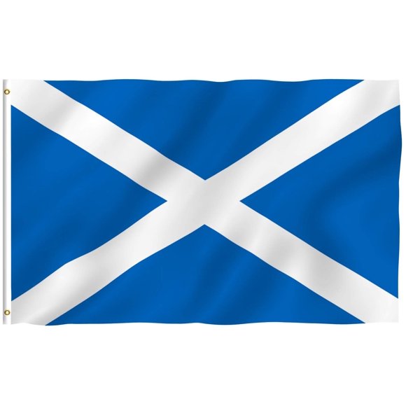 Bandera Anley Scotland, poliéster, 90 x 150 cm, color vivo