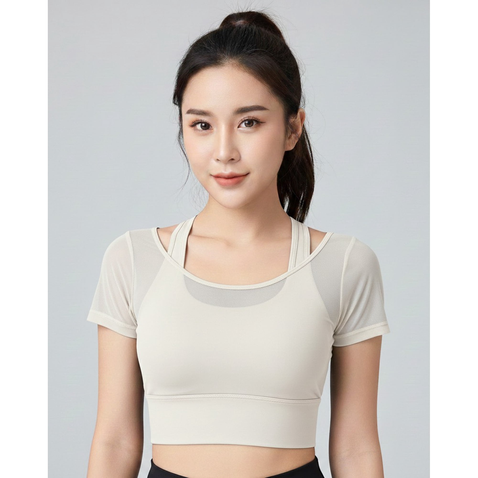 Flix Spa - Peto Deportivo Corto Mujer Elasticado Fitness