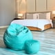 thumbnail image 2 of Puff de Lino talla L 80x100 AZUL CELESTE, 2 of 3