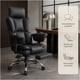thumbnail image 2 of Silla Oficina Ejecutiva Ergonómica Reclinable Con Reposapiés Negro Cuero Sintético, 2 of 8