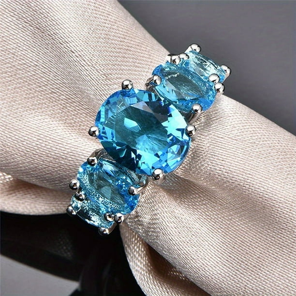 Fashion Eternity Rings Luxury Jewelry Wedding Engagement For Women Girls Gift