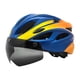 thumbnail image 3 of Casco De Bicicleta Para Adultos Con Visera Ligero Transpirable Casco De Bicicleta De Carretera Azul Amarillo, 3 of 5