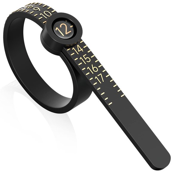 Herramienta de medición Ring Sizer REIDEA, lupa, tamaño 1-17, EE. UU.