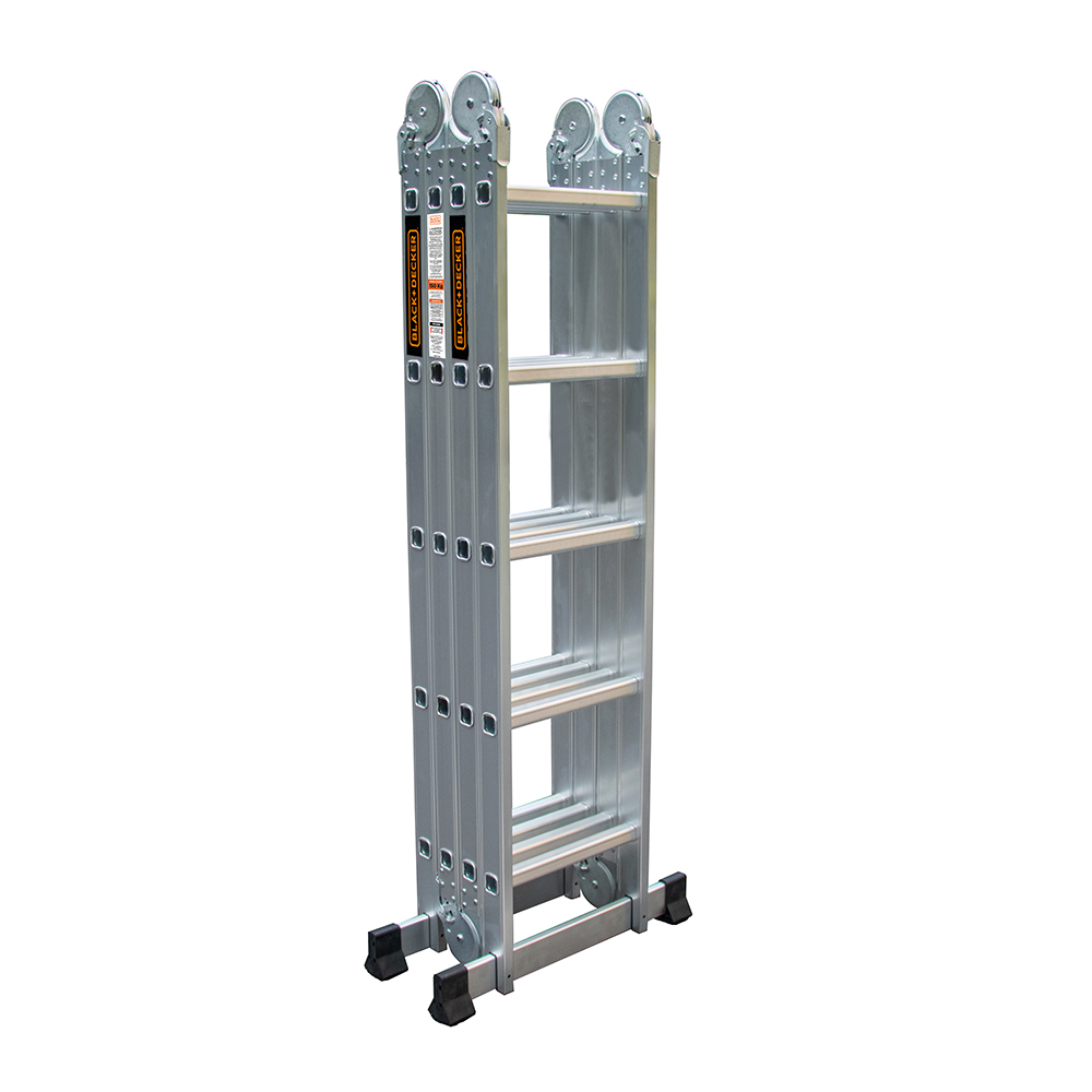 Black&Decker - Escalera Black + Decker Articulada 4X5 150Kg