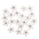 thumbnail image 1 of 20 Flores Con Botones Planos Y Adornos De Diamantes De Imitación Para Boda, Color Blanco, 1 of 5